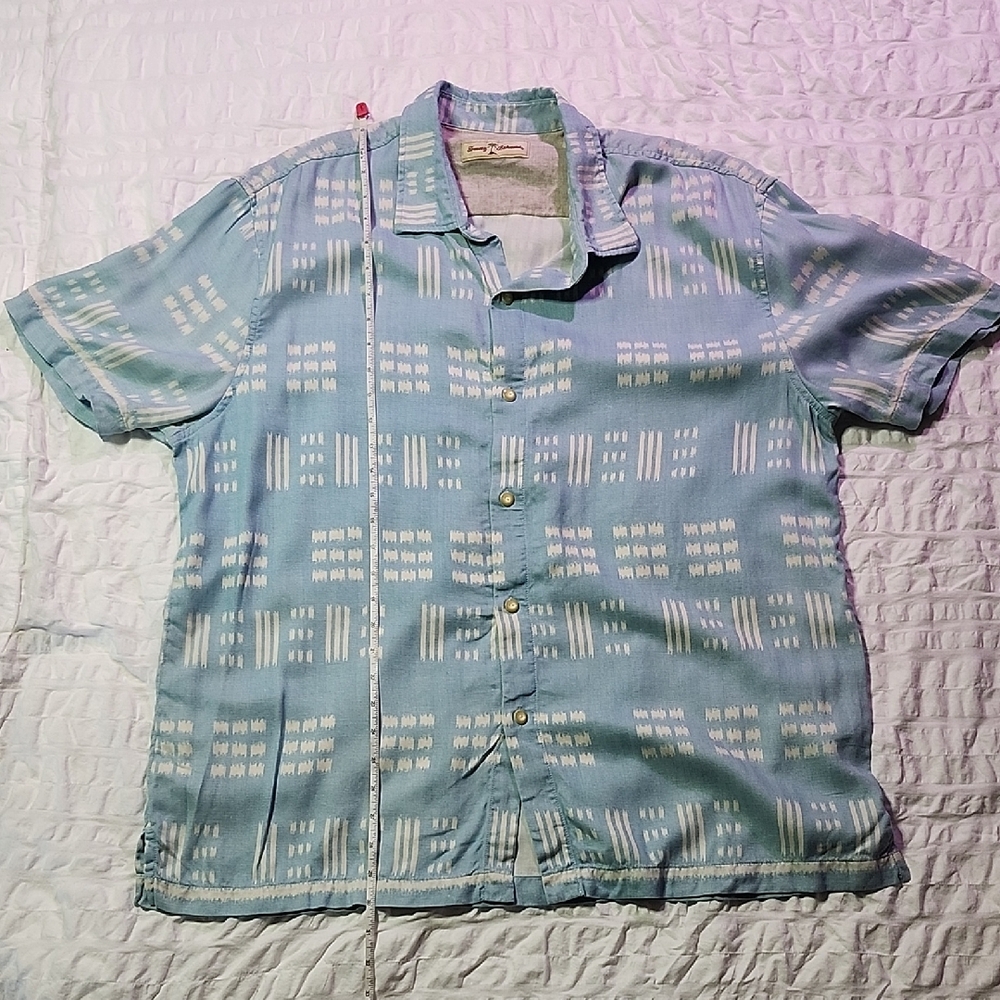 Tommy Bahama Sky Blue Patterned Shirt